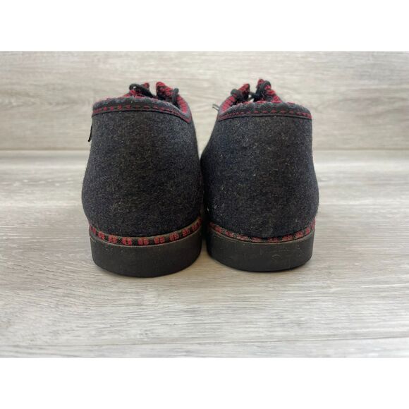 Wild' n Wooly by Stegmann Women's Oxford Ankle Lace Up Pure Wool 6 Black Shoes - Picture 5 of 10